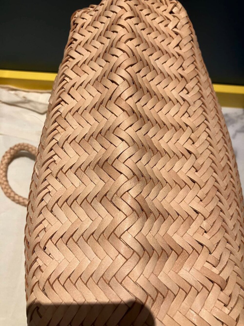Dragon Diffusion Nantucket Big Woven Leather Tote - Picture 3 of 6